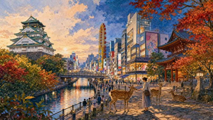 Ilustración de Osaka